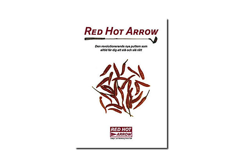  Arrow Golf -folder om ny unik putter - heljobb, ad-copy-pl 