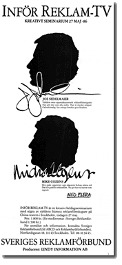 Inf&ouml;r reklam-tv